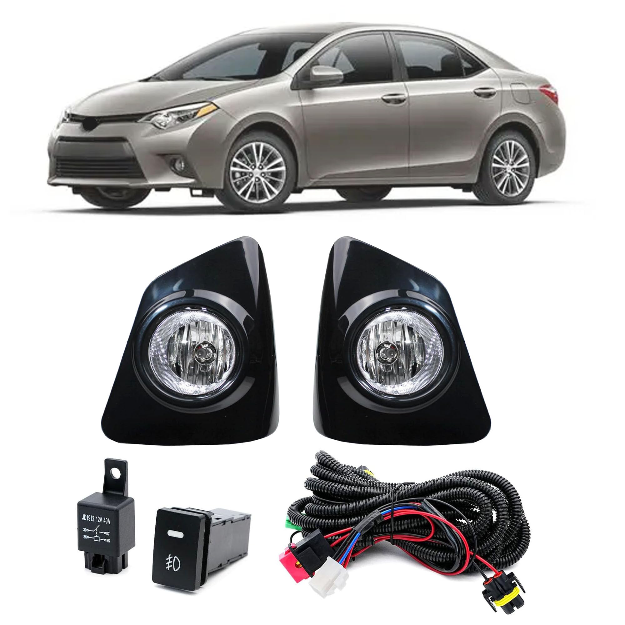 Amazon.com: Fog Lights For Toyota Corolla 2014-2016 8148202470